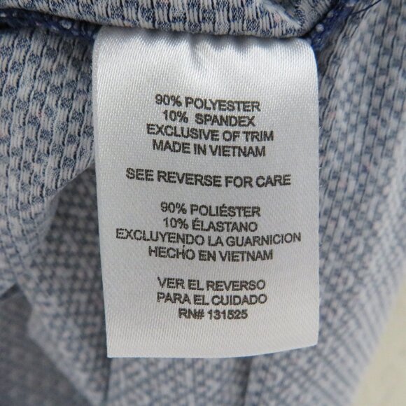 Rugby* Men's Short Sleeve Button Down Curved Hem Textured BOHO Shirt~ Medium - Picture 4 of 10